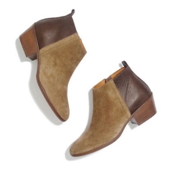Madewell Charley Leather Suede Ankle Boots in Cigar size 7 - Picture 1 of 10